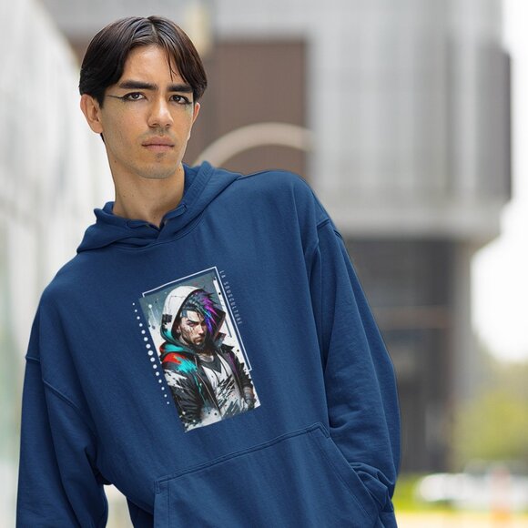 NWT - 15 Colors & Many Sizes - Skater Graffiti Style Streetwear Hoodie - Unisex - Picture 3 of 12